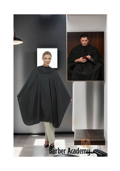 Saç Kesim Önlüğü Unisex Siyah