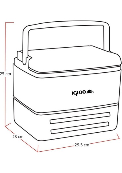 Buzluk - Igloo - Elitecore - 8.2 Lt - Kırmızı - 300724 fiyatları