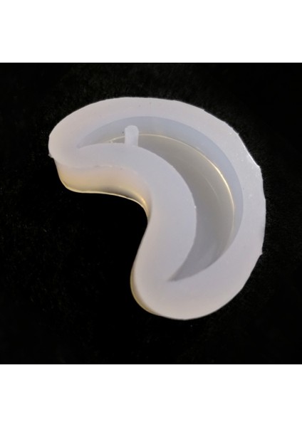 Reçine Epoksi Kalıp Delikli Ay - E11B - 18X45 mm