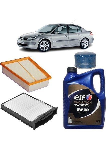 Evolutıon Fultech Fe 5W-30 5lt -Renault Megane 2 3plus 1.5 Dci 2002-2005