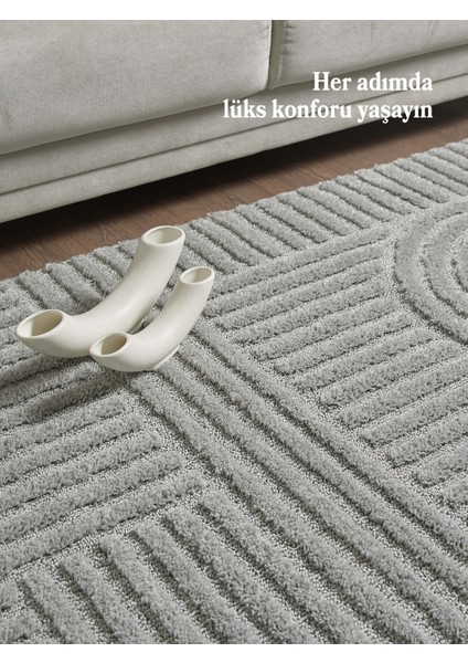 Modern Desen Özel Kesim Halı Salon Halısı Mutfak Halısı Yolluk Gri Halı Kolay Temizlenebilir Halı