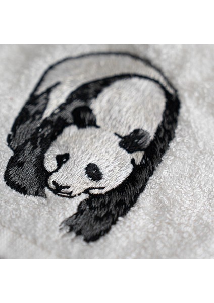 Safari Panda Nakışlı El Havlusu (30 x 50 Cm)