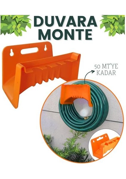 Duvara Monte Malzeme Askılı Hortum ve Kablo Askısı