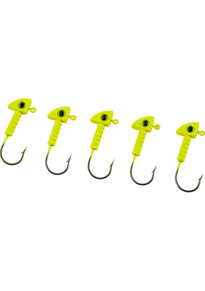 Jighead - Zoka - Kurşunlu Olta İğnesi - (XH-A 06) - Açık Yeşil - 7 Gr modelleri