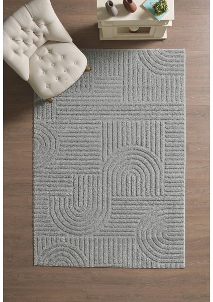 Modern Desen Özel Kesim Halı Salon Halısı Mutfak Halısı Yolluk Gri Halı Kolay Temizlenebilir Halı