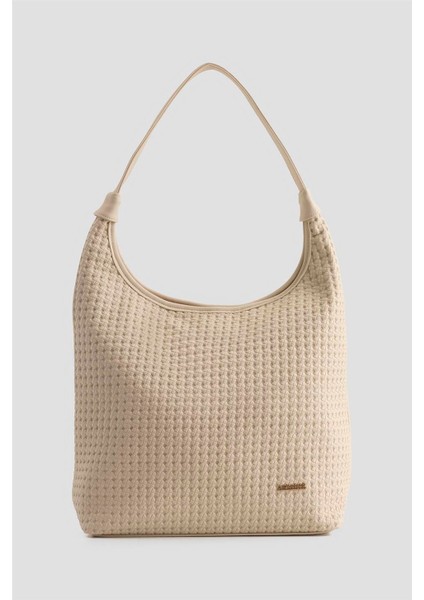 Çanta Örgü 25YD7413 Krem