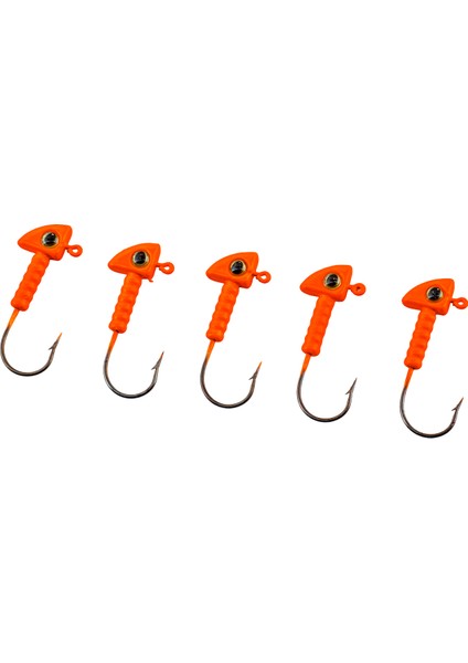 Jighead - Zoka - Kurşunlu Olta İğnesi - (XH-A 06) - Turuncu - 6 gr modelleri