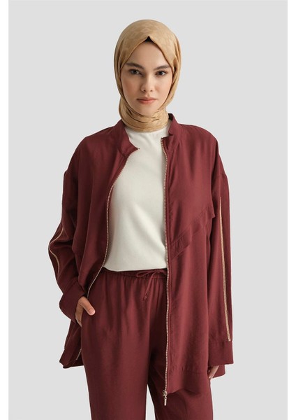 Kupra Hırka 25YD4225-1 Bordo modelleri