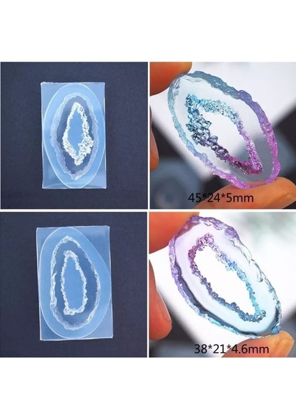 Reçine Kolye Küpe Silikon Epoks Reçine Kalıp Kolye - KOD:117 indirimleri