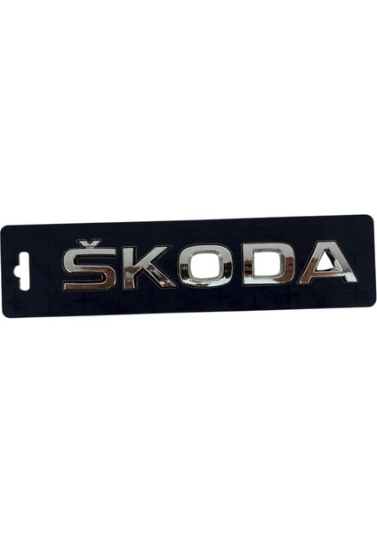 Skoda Octavia Arka Bagaj Yazısı Krom