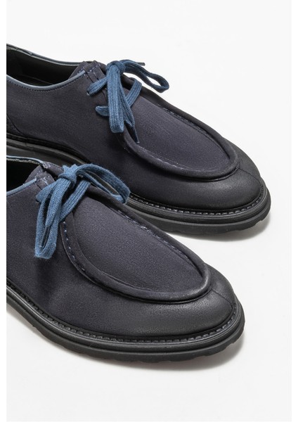 Lacivert Deri Erkek Günlük Ayakkabı modelleri