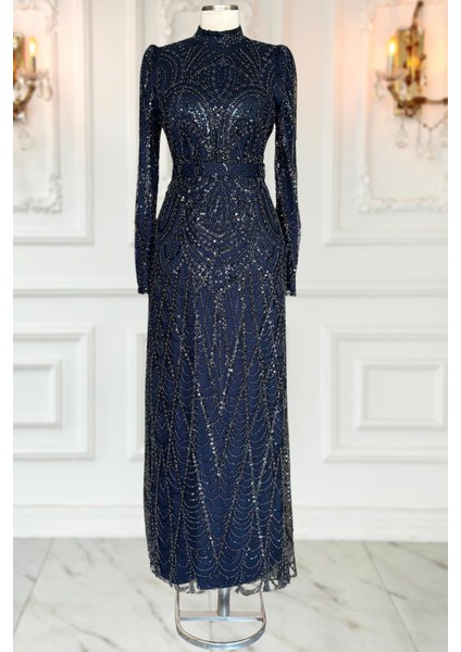 Gülce Tesettür Abiye Lacivert fırsatları