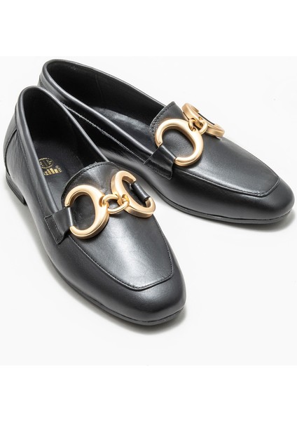 Siyah Deri Kadın Loafer fiyatları