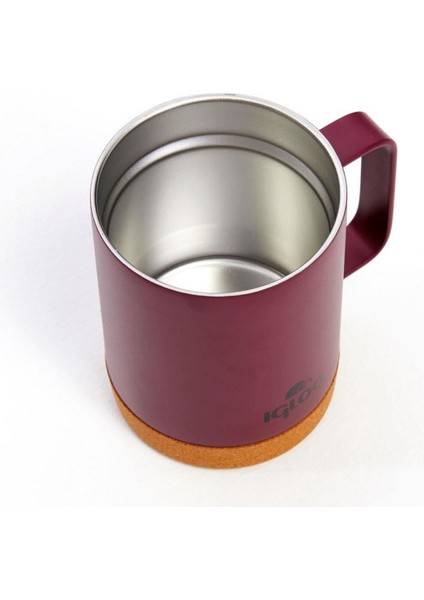Çelik Mug Termos - Igloo - Cork - 350ML - Bordo - 205696 fırsatları