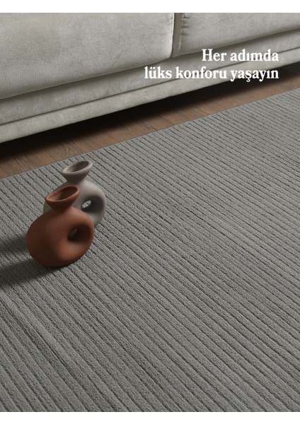 Modern Halı Özel Kesim Halı Kolay Temizlenebilir Halı Salon Halısı Mutfak Halısı Yolluk Gri Halı