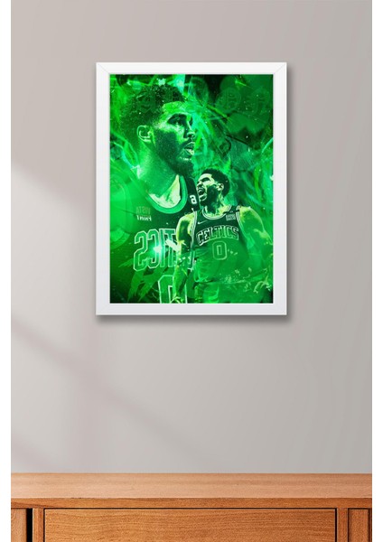 Jayson Tatum Çerçeveli Tablo - Basketbol Nba Posteri Tablo fiyatları