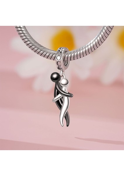 Aşk Romantik Kucaklaşma Charm, 925 Ayar Gümüş fiyatları