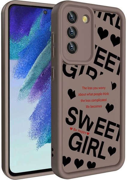 Samsung Galaxy S21 Fe Dayanıklı Malzeme & Tam Koruma Kılıf Kamera Korumalı Baskılı Arka Yüzey
