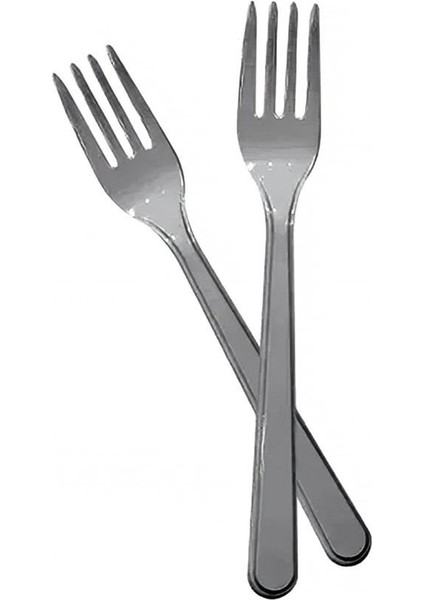 Gümüş Plastik Çatal