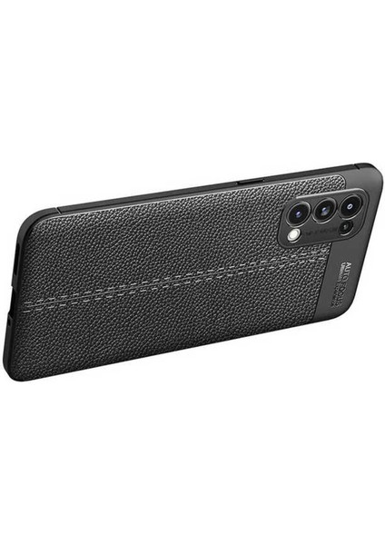 Oppo Reno 5 Pro 5g Uyumlu Deri Görünümlü Kılıf