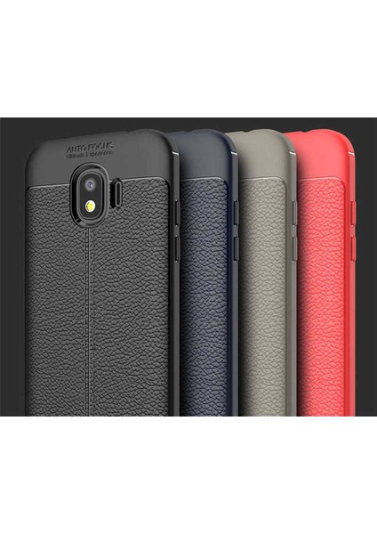 Samsung Galaxy J2 Pro 2018 Uyumlu Deri Görünümlü Kılıf
