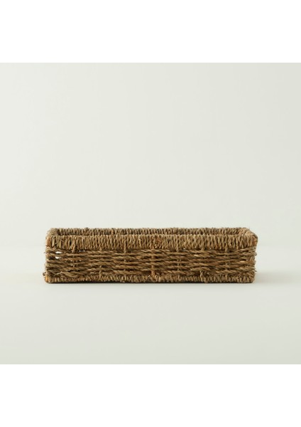 Nira Hasır Sepet Naturel (32X21X7 Cm)