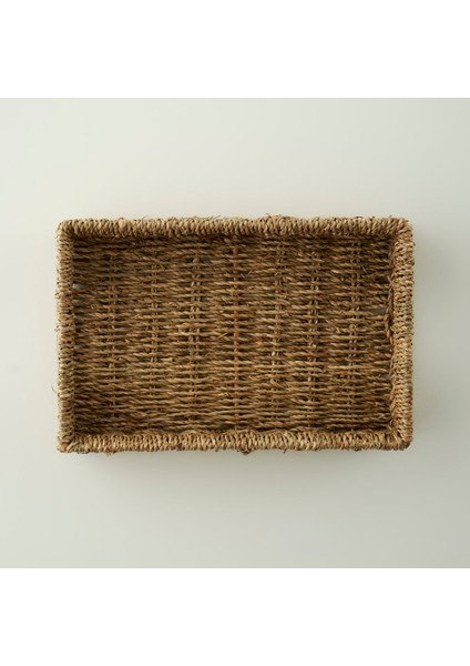 Nira Hasır Sepet Naturel (32X21X7 Cm)