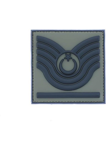 Plastik Patch (Peç) Astsubay Rütbe Haki-Asb.bçvş