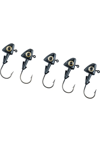 Jighead - Zoka - Kurşunlu Olta İğnesi - (XH-A 07) - Siyah - 6 Gr - 5 Adet