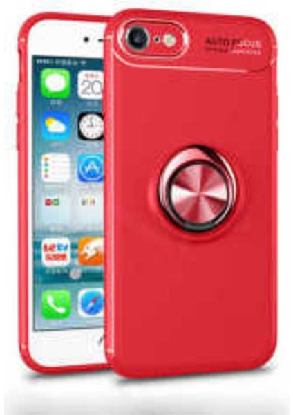 Apple iPhone Se 2020 Kılıf Yüzüklü ve Manyetik Araç Tutuculu Tpu Silikon