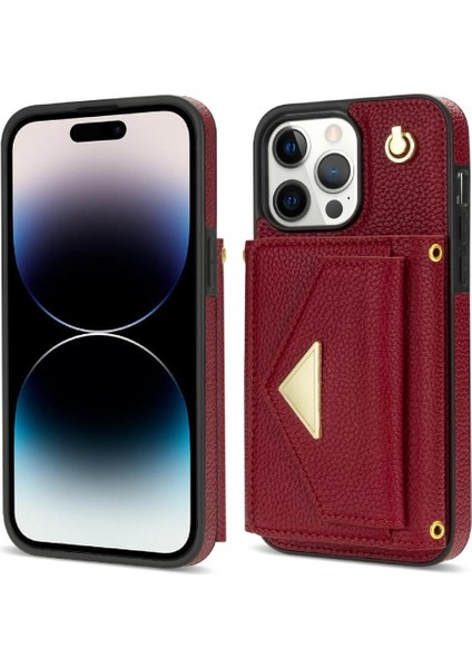 IPhone 15 Pro Max Akordeon Kart Cüzdan Kılıf Pu Deri ile Uyumlu (Yurt Dışından) indirimleri