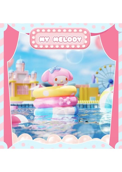 Sanrio Anime Action Figür Bebek Kawaii Kuromi Melody Hello Kitty Cinnamoroll Pochacco Model Oyuncaklar Araba Dekorasyon Aksesuarları Hediye Renk: Mymelody (Yurt Dışından)