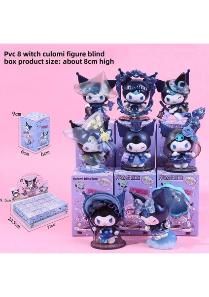 Kutu Sanrio Poker Krallığı Elde Tutulan Kuromi Benim Melodim Elle Tutulan Oyuncaklar Twist Bebek Makine Bebek Süsleri Doğum Günü Hediyeleri Renk: Random Cadı (Yurt Dışından)