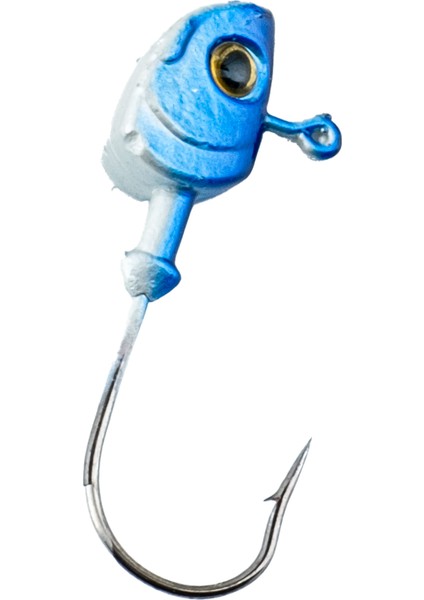 Jighead - Zoka - Kurşunlu Olta Iğnesi - (Xh-A 11) - Mavi Beyaz - 8 gr - 5 Adet fırsatları