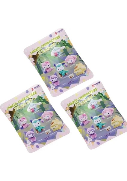 Sanrio Dinozor Kostüm Kutusu - Miniso Hello Kitty Friends Serisi Sevimli Koleksiyon Figürü, Çocuk Hediyesi (Resmi) Renk: 3 Kutu Slokl (Yurt Dışından)