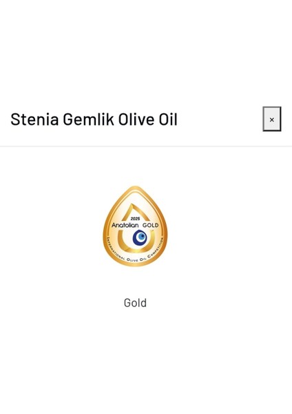 Ödüllü Soğuk Sıkım Yüksek Polifenollü Gemlik Sızma Zeytinyağı indirimleri