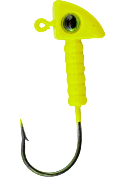 Jighead - Zoka - Kurşunlu Olta Iğnesi - (Xh-A 06) - Açık Yeşil - 8 gr - 10 Adet