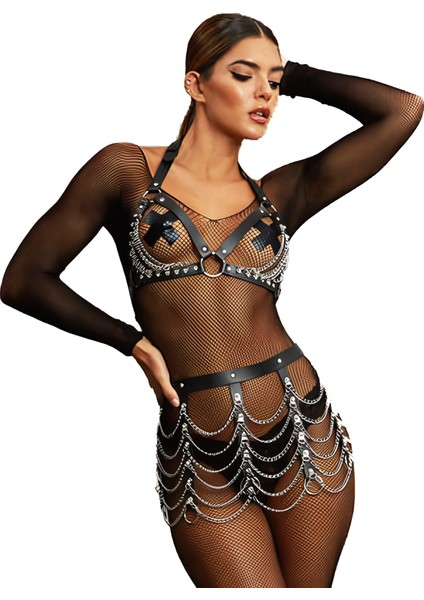 Zincir Detaylı Harness Aksesuar