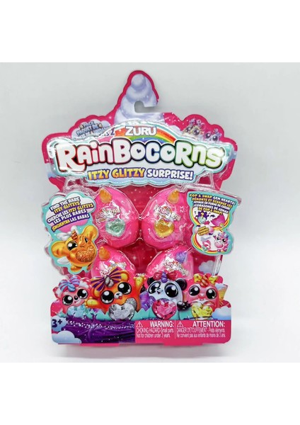 Gökkuşağı Unicorns Itzy Glitzy Sürpriz Yumurta Gizem Bebek Topla Nadir Mini Figürler Sevimli Evcil Hayvanlar Kutu Çocuk Noel Hediye Sakol: Random 1 Kutu (Yurt Dışından)