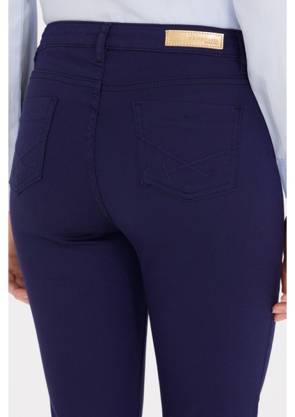 Kadın Lacivert Pantolon (Kanvas-Chino) 50266061-VR033