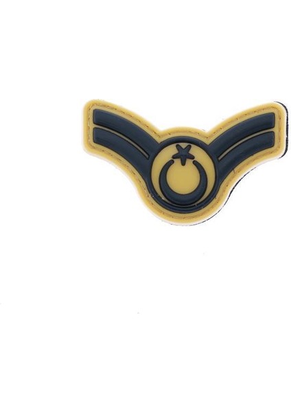 Plastik Patch (Peç) Astsubay Rütbe Bej-Asb.kbçvş