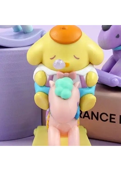 Sanrio Kutu Sallanan At Truva Atı At Curomi Melodisi Yugui Köpek Oyuncakları Sevimli Araba Masaüstü Süsleri (Yurt Dışından)