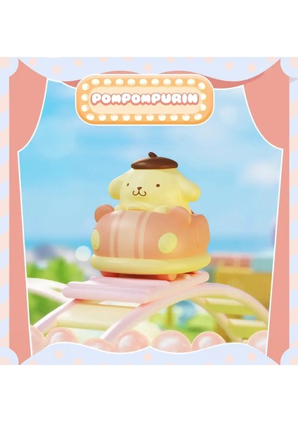 Sanrio Anime Action Figür Bebek Kawaii Kuromi Melody Hello Kitty Cinnamoroll Pochacco Model Oyuncaklar Araba Dekorasyon Aksesuarları Hediye Renk: Pompompurin (Yurt Dışından)
