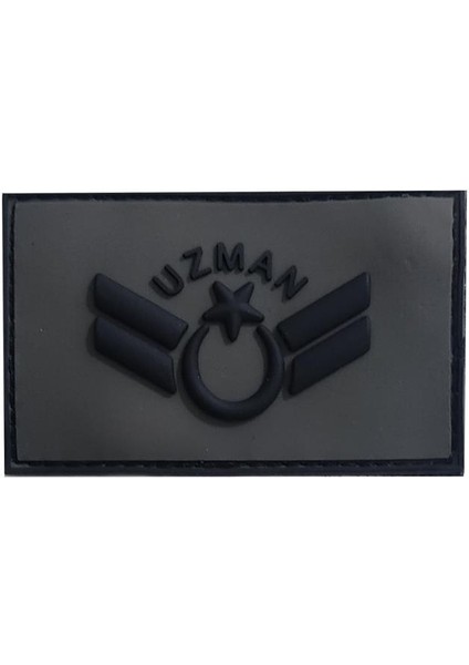 Plastik Patch Peç Combat Rütbe Haki-Uzm.kd1