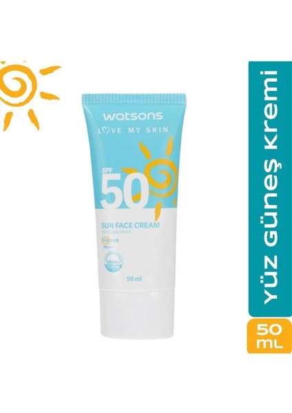 sun Yüz Kremi SPF50 50ML