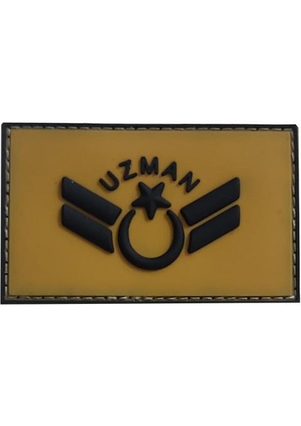 Plastik Patch Peç Combat Rütbe Bej-Ütğm