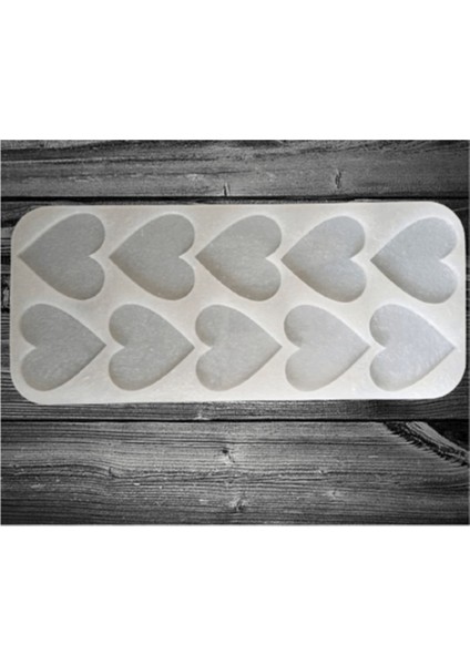 10lu Kalp - Hobi Silikon Kalıbı- Kod:inci fiyatları