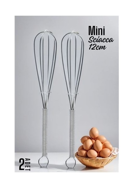 Sciacca Mini Çırpıcı Çelik 2 Adet
