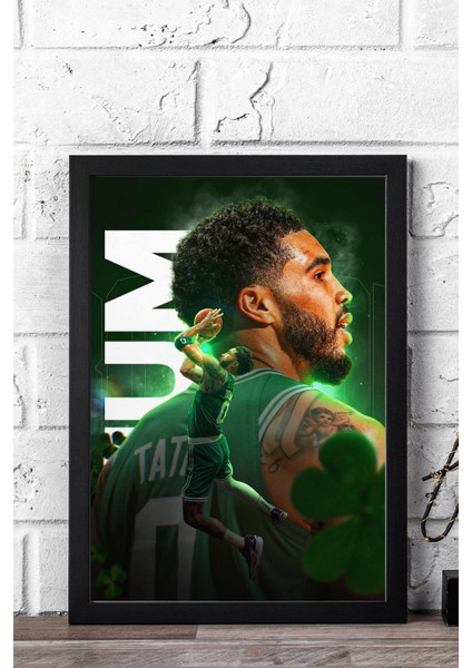 Jayson Tatum Çerçeveli Tablo - Basketbol Nba Posteri Tablo