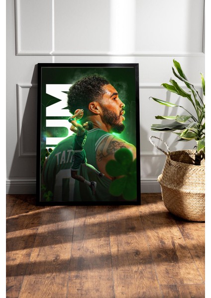 Jayson Tatum Çerçeveli Tablo - Basketbol Nba Posteri Tablo fiyatları